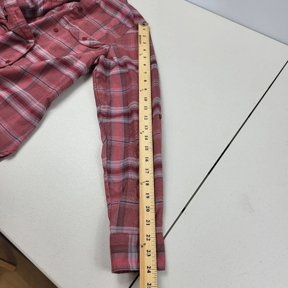 COLUMBIA Silver Ridge Long Sleeve Flannel Button Up Shirt Size Small - Picture 15 of 15